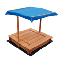 Kids Wooden Toy Sandpit with Canopy-5
