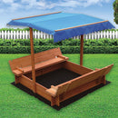 Kids Wooden Toy Sandpit with Canopy-6