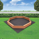 Kids Sand Pit Large Octagonal Wooden Sandpit-5