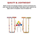 Croquet Set For Up To 6 Players Complete Outdoor Lawn Game Set For Family Gatherings And Events-9