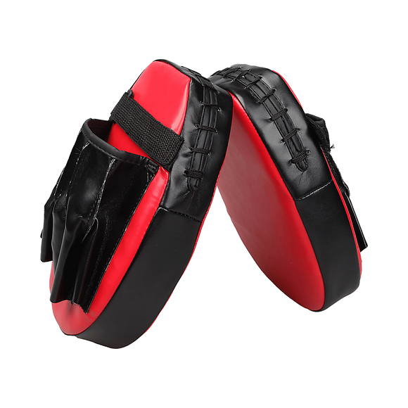 2 x Thai Boxing Punch Focus Gloves Kit Training Red & Black