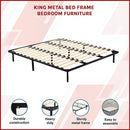 King Metal Bed Frame - Bedroom Furniture-6