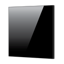 Toughened 60cm x 75cm Black Glass Kitchen Splashback-1