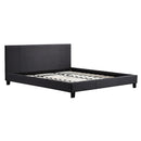King Linen Fabric Bed Frame Grey-1
