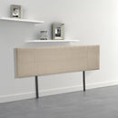 Linen Fabric King Bed Headboard Bedhead - Beige-4