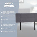 Linen Fabric Double Bed Headboard Bedhead - Grey-10