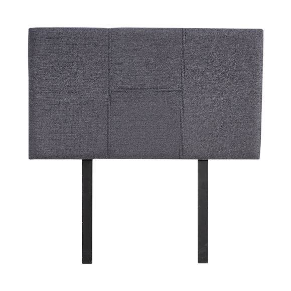 Linen Fabric Single Bed Headboard Bedhead - Grey