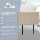Linen Fabric Single Bed Headboard Bedhead - Beige-10