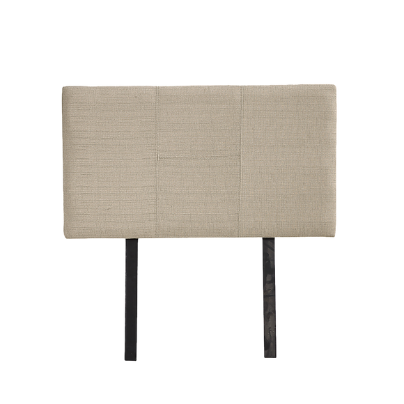 Linen Fabric Single Bed Headboard Bedhead - Beige
