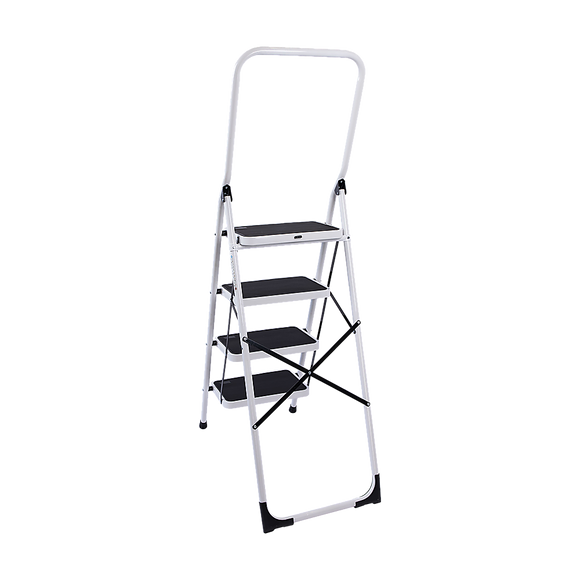 Foldable Non Slip 4 Step Steel Ladder
