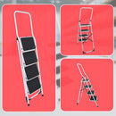 Foldable Non Slip 4 Step Steel Ladder-9
