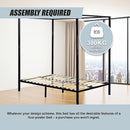 4 Four Poster Queen Bed Frame-9
