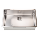 810x505mm Handmade 1.5mm Stainless Steel Undermount / Topmount Kitchen Sink with Square Waste-1