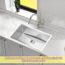 810x505mm Handmade 1.5mm Stainless Steel Undermount / Topmount Kitchen Sink with Square Waste-5