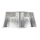 835x505mm Handmade 1.5mm Stainless Steel Undermount / Topmount Kitchen Sink with Square Waste-5