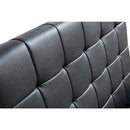 King Single PU Leather Deluxe Bed Frame Black-6