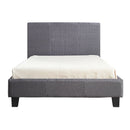 King Single Linen Fabric Bed Frame Grey-8