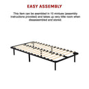 King Single Metal Bed Frame - Bedroom Furniture-11