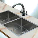 865x440mm Handmade Stainless Steel Undermount / Topmount Kitchen Sink with Waste-2