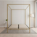 4 Four Poster Queen Bed Frame-7
