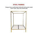 4 Four Poster Queen Bed Frame-10