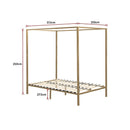 4 Four Poster Queen Bed Frame-12