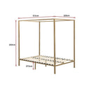 4 Four Poster Queen Bed Frame-11