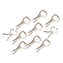 10pc Heavy Duty Steel C-Clamps 6" Mig Welding Locking Plier Vice Grip - 0