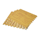 12 Tiles EVA Fitness Home Yoga Gym Interlocking Floor Puzzle Mat - Wood Colour-1