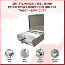 304 Stainless Steel Hand Paper Towel Dispenser Holder Toilet Heavy Duty-3