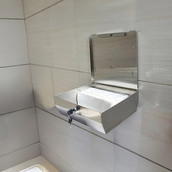 304 Stainless Steel Hand Paper Towel Dispenser Holder Toilet Heavy Duty