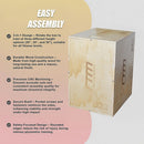 3 IN 1 Wood Plyo Games Plyometric Jump Box-5