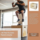 3 IN 1 Wood Plyo Games Plyometric Jump Box-6