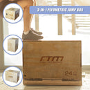 3 IN 1 Wood Plyo Games Plyometric Jump Box-8