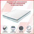 King 20cm Hybrid Mattress – Memory Foam and Innerspring Support-3
