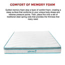 King 20cm Hybrid Mattress – Memory Foam and Innerspring Support-11