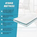 Queen 20cm Hybrid Mattress – Memory Foam and Innerspring Support-11