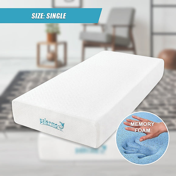 Single 25cm Gel Memory Foam Mattress – Dual-Layered Comfort with CertiPUR-US® Certified Foam