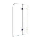 1200 x 1450mm Frameless Bath Panel 10mm Glass Shower Screen By Della Francesca-1