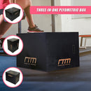 3 IN 1 Black Wood Plyo Games Plyometric Jump Box-8