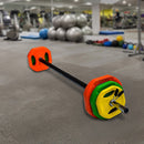 20kg Standard Rubber Coloured Barbell-5
