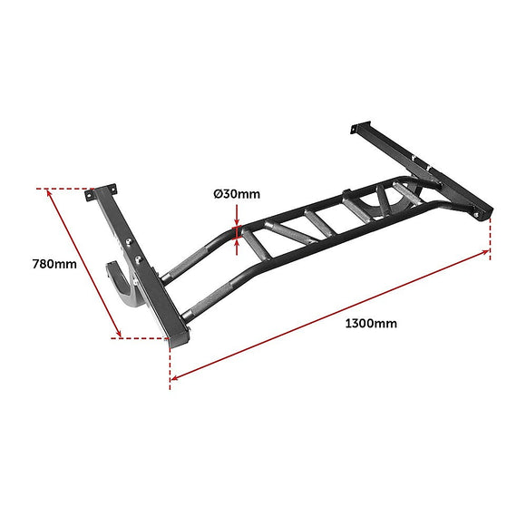 Wall Mounted Multi Grip Chin Up Bar – Heavy Duty Pull Up Station for Upper Body Training