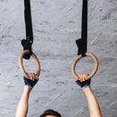 Wooden Gymnastic Rings Olympic Gym Strength Training-2