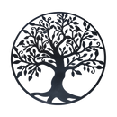 Black Tree of Life Wall Art Hanging Metal Iron Sculpture Garden 60cm-6
