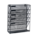 Wall Mount 6 Pocket Hanging File Sorter Organizer Folder Holder Rack Storage-4