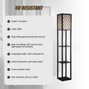 Shelf Floor Lamp - Shade Diffused Light Source with Open-Box Shelves-11