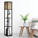 Shelf Floor Lamp - Shade Diffused Light Source with Open-Box Shelves-2
