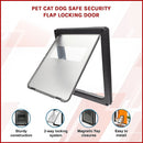 Pet Cat Dog Safe Security Flap Locking Door-5