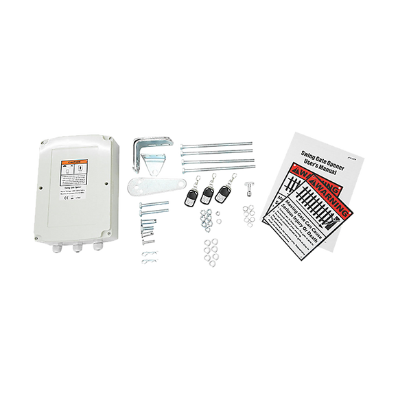 500KG 10W Solar Single Swing Auto Motor Remote Gate Opener