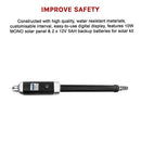 500KG 10W Solar Single Swing Auto Motor Remote Gate Opener-11